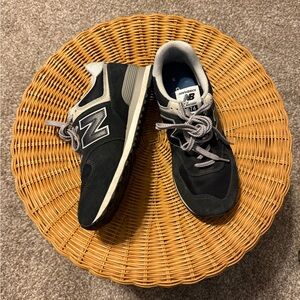 New Balance Black Gray 574 Lace-Up Sneakers | Women's Size 11
